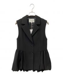 Rirandture（リランドチュール）の古着「ペプラムバルーンジレ」｜ブラック