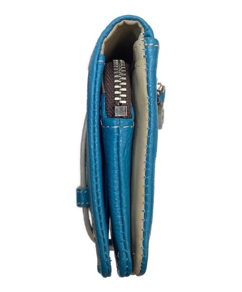 BAHARI（バハリ）BAHARI (バハリ) 長財布 ブルーの古着・服飾アイテム