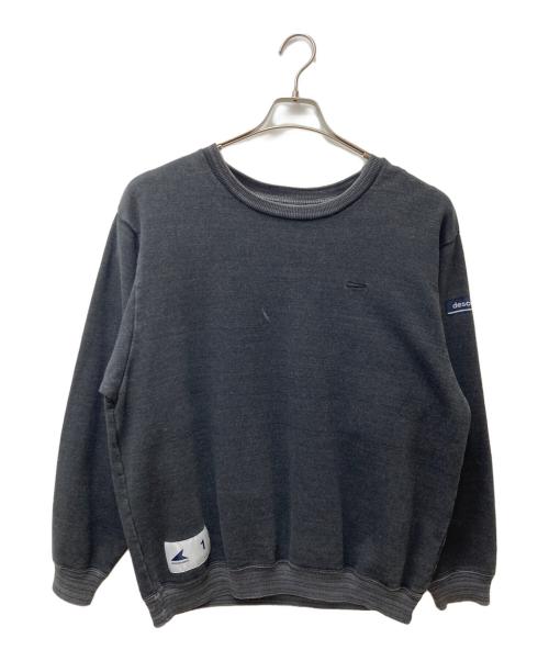 DESCENDANT（ディセンダント）DESCENDANT (ディセンダント) クルーネックスウェット グレー サイズ:SIZE 1の古着・服飾アイテム