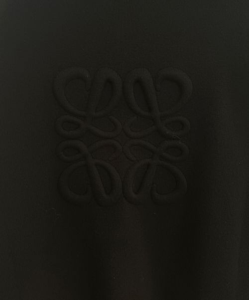 LOEWE（ロエベ）LOEWE (ロエベ) アナグラム ジップアップ ニット カーディガン ブラック サイズ:XSの古着・服飾アイテム