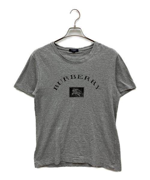 BURBERRY LONDON（バーバリーロンドン）BURBERRY LONDON (バーバリーロンドン) プリントTシャツ グレー サイズ:Lの古着・服飾アイテム