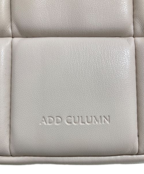 ADD CULUMN（アドカラム）ADD CULUMN (アドカラム) PUFF CROSSBODY ショルダーバッグ ベージュの古着・服飾アイテム