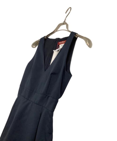Max Mara Studio（マックスマーラ ストゥディオ）Max Mara Studio (マックスマーラ ストゥディオ) ノースリーブワンピース ネイビー サイズ:34 未使用品の古着・服飾アイテム