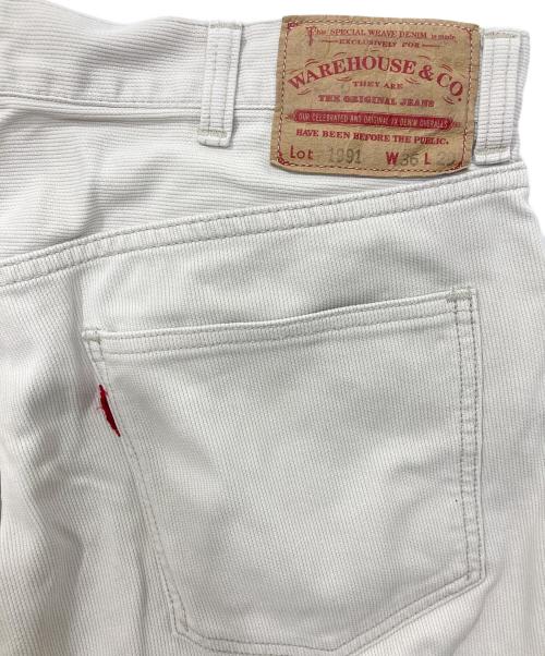 WAREHOUSE（ウエアハウス）WAREHOUSE (ウエアハウス) BEAMS PLUS (ビームスプラス) 別注 1991 セコハン ピケパンツ/別注ピケパンツ ホワイト サイズ:W36 L29の古着・服飾アイテム