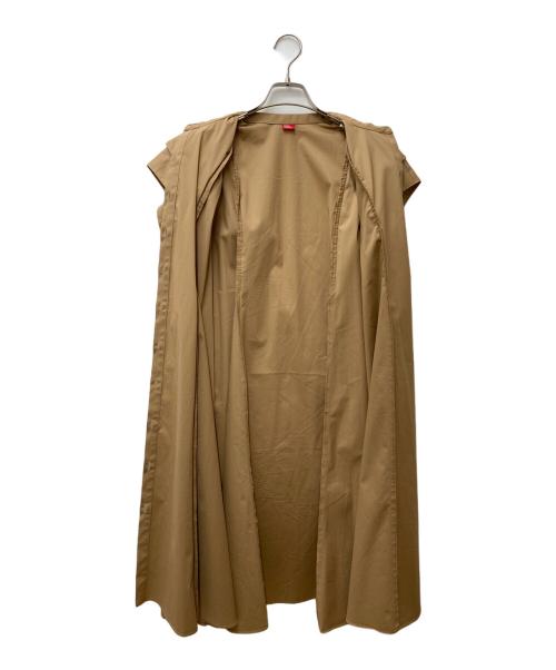 DOUBLE STANDARD CLOTHING（ダブルスタンダードクロージング）DOUBLE STANDARD CLOTHING (ダブルスタンダードクロージング) フリルフレアワンピース ベージュ サイズ:Fの古着・服飾アイテム
