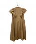 DOUBLE STANDARD CLOTHING (ダブルスタンダードクロージング) フリルフレアワンピース ベージュ サイズ:F：5000円