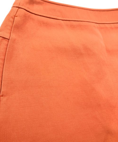 DRAWER（ドゥロワー）DRAWER (ドゥロワー) ダブルフェイスアシンメトリースカート オレンジ サイズ:SIZE 36の古着・服飾アイテム