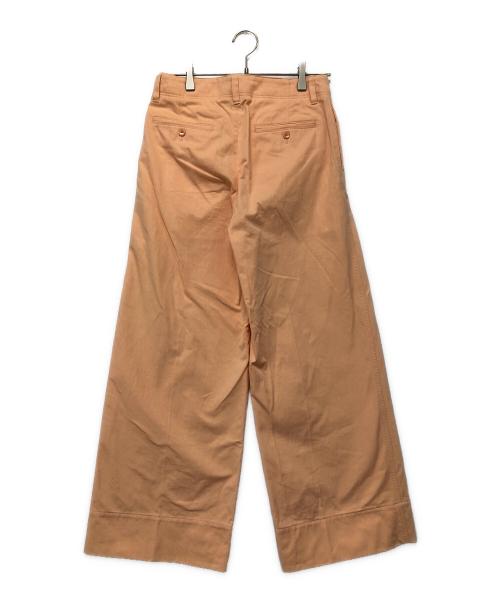 DRAWER（ドゥロワー）Drawer (ドゥロワー) コットンワイドパンツ ピンク サイズ:36の古着・服飾アイテム