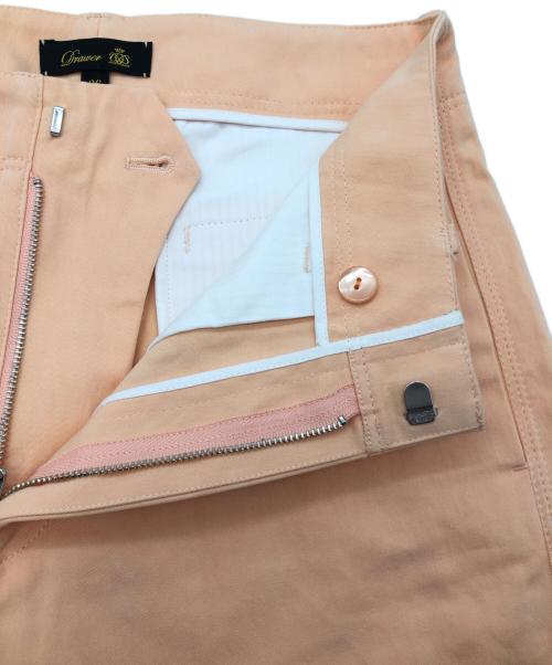 DRAWER（ドゥロワー）Drawer (ドゥロワー) コットンワイドパンツ ピンク サイズ:36の古着・服飾アイテム