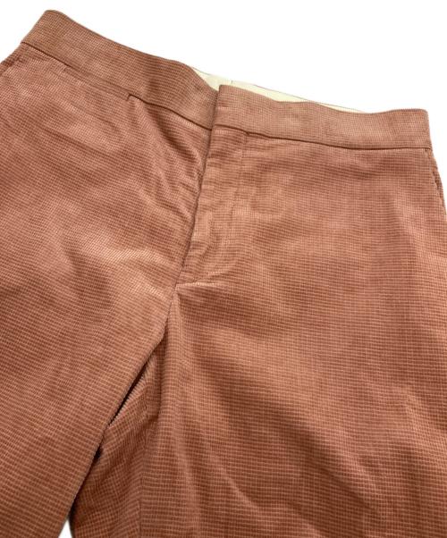 DRAWER（ドゥロワー）DRAWER (ドゥロワー) ブロックコーデュロイストレートパンツ ピンク サイズ:36の古着・服飾アイテム