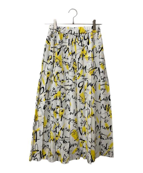 Diagram（ダイアグラム）Diagram (ダイアグラム) レタードコラボプリントスカート ホワイト サイズ:36の古着・服飾アイテム