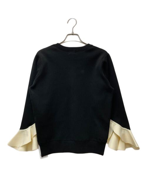 KUMIKYOKU（クミキョク）KUMIKYOKU (クミキョク) setsuko sagittaire (セツコセジテール) スウェットライクニット　7012210 ブラック×ホワイト サイズ:Freeの古着・服飾アイテム