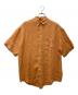 ERMENEGILDO ZEGNA（エルメネジルド・ゼニア）の古着「リネン半袖BDシャツ」｜オレンジ