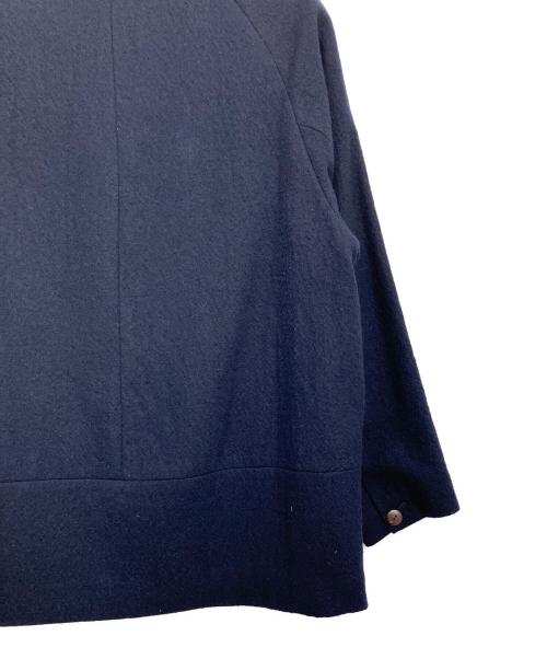 NUME（ヌメ）nume (ヌメ) ウールパイルジャガードラグランブルゾン ネイビー サイズ:3の古着・服飾アイテム