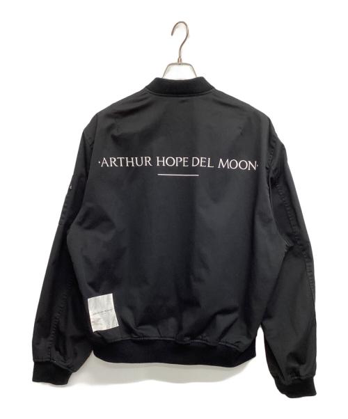 arthur hope del moon（アーサーホープデルムーン）ARTHUR HOPE DEL MOON (アーサーホープデルムーン) MA-1ジャケット ブラック サイズ:XLの古着・服飾アイテム