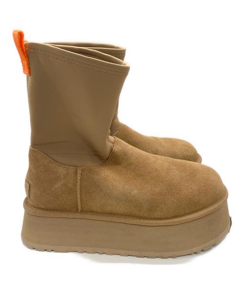 UGG（アグ）UGG (アグ) クラシックディッパーサイドジップブーツ ベージュ サイズ:25の古着・服飾アイテム