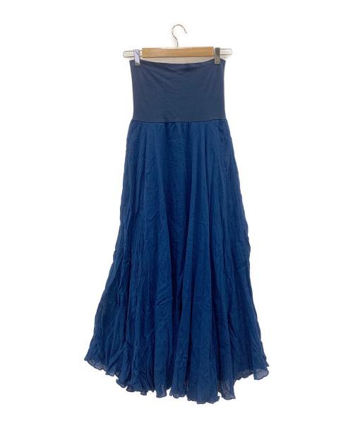 AK+1（エーケーワン）AK+1 (エーケーワン) リネン マキシスカート ネイビー サイズ:-の古着・服飾アイテム