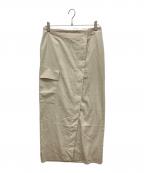 L'appartementアパルトモン）の古着「Dry Tropical Cargo Skirt　ドライトロピカルカーゴスカート」｜ベージュ