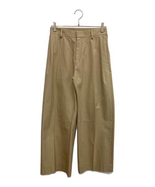 MUSE de Deuxieme Classe（ミューズ ドゥーズィエム クラス）MUSE de Deuxieme Classe (ミューズ ドゥーズィエム クラス) TUCK CHINO ワイドパンツ ベージュ サイズ:SIZE 38の古着・服飾アイテム