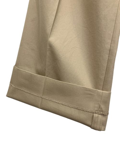MUSE de Deuxieme Classe（ミューズ ドゥーズィエム クラス）MUSE de Deuxieme Classe (ミューズ ドゥーズィエム クラス) TUCK CHINO ワイドパンツ ベージュ サイズ:SIZE 38の古着・服飾アイテム