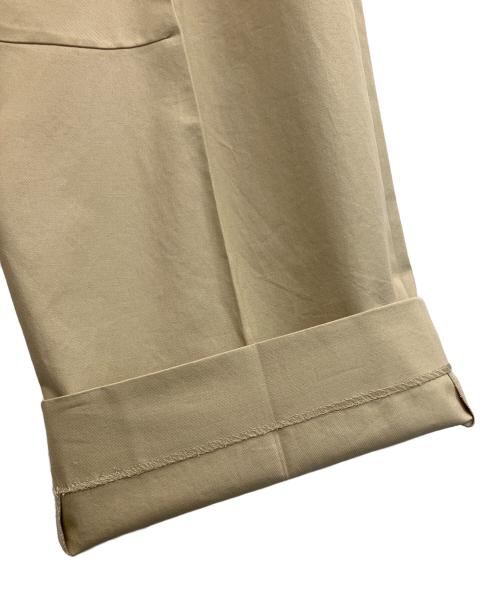 MUSE de Deuxieme Classe（ミューズ ドゥーズィエム クラス）MUSE de Deuxieme Classe (ミューズ ドゥーズィエム クラス) TUCK CHINO ワイドパンツ ベージュ サイズ:SIZE 38の古着・服飾アイテム