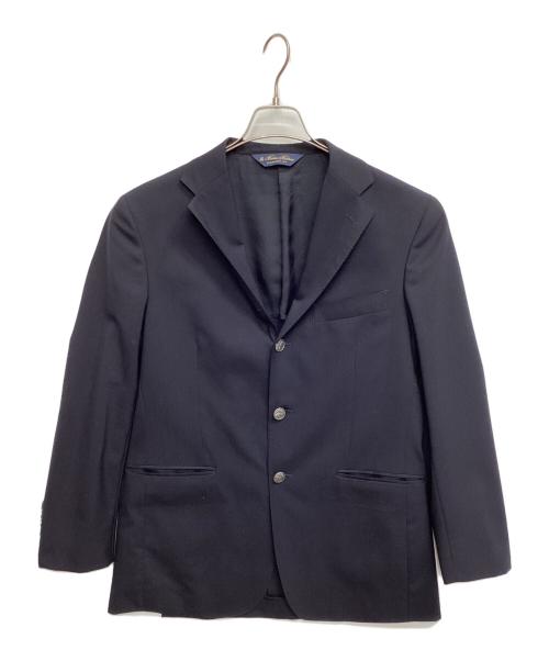 BROOKS BROTHERS（ブルックスブラザーズ）BROOKS BROTHERS (ブルックスブラザーズ) ミラクルクリンプウール 段返り3釦ブレザー ブラック サイズ:40SHTの古着・服飾アイテム