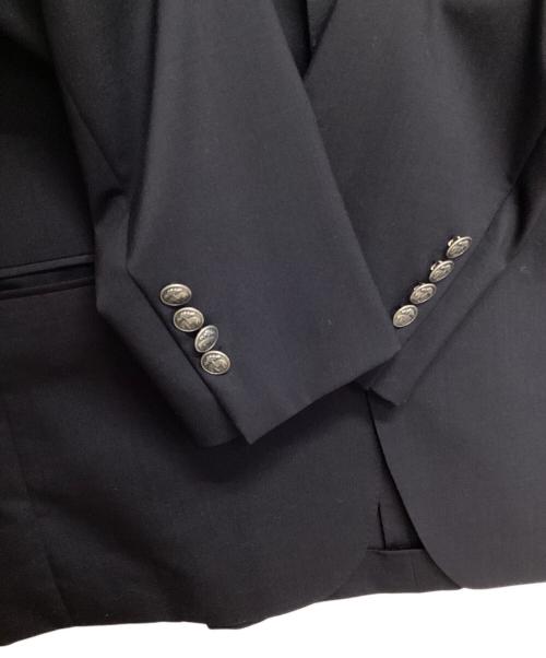 BROOKS BROTHERS（ブルックスブラザーズ）BROOKS BROTHERS (ブルックスブラザーズ) ミラクルクリンプウール 段返り3釦ブレザー ブラック サイズ:40SHTの古着・服飾アイテム