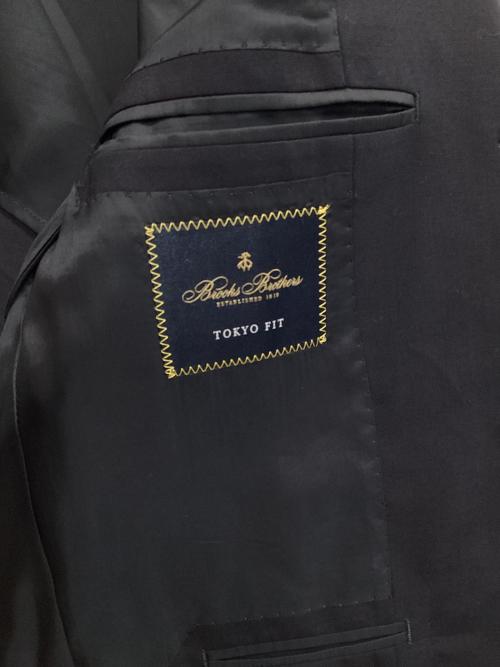 BROOKS BROTHERS（ブルックスブラザーズ）BROOKS BROTHERS (ブルックスブラザーズ) ミラクルクリンプウール 段返り3釦ブレザー ブラック サイズ:40SHTの古着・服飾アイテム