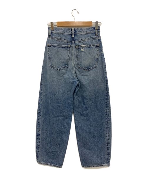 BLACK by moussy（ブラックバイマウジー）BLACK by moussy (ブラックバイマウジー) PUNA vintage long denim ブルー サイズ:24の古着・服飾アイテム