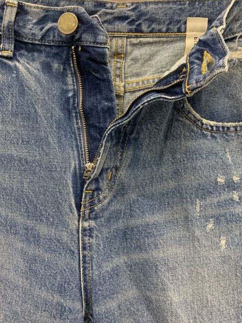 BLACK by moussy（ブラックバイマウジー）BLACK by moussy (ブラックバイマウジー) PUNA vintage long denim ブルー サイズ:24の古着・服飾アイテム