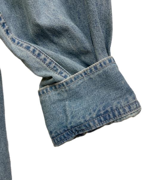 Loungedress（ラウンジドレス）Loungedress (ラウンジドレス) ペイントデニムシャツ ブルー サイズ:FREEの古着・服飾アイテム