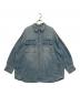 Loungedress（ラウンジドレス）の古着「ペイントデニムシャツ」｜ブルー