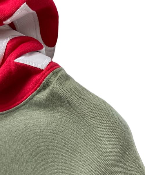 SUPREME（シュプリーム）SUPREME (シュプリーム) Contrast Hooded Sweatshirt オリーブ サイズ:XLの古着・服飾アイテム