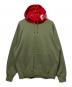 SUPREME（シュプリーム）の古着「Contrast Hooded Sweatshirt」｜オリーブ