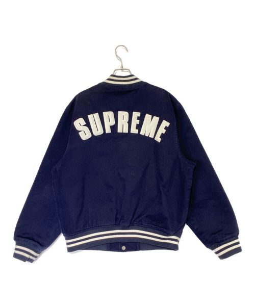SUPREME（シュプリーム）SUPREME (シュプリーム) New Era (ニューエラ) MLB (エムエルビー) MLB Varsity Jacket ネイビー サイズ:Mの古着・服飾アイテム