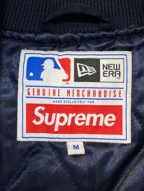SUPREME（シュプリーム）SUPREME (シュプリーム) New Era (ニューエラ) MLB (エムエルビー) MLB Varsity Jacket ネイビー サイズ:Mの古着・服飾アイテム
