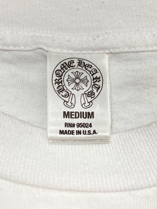 CHROME HEARTS（クロムハーツ）CHROME HEARTS (クロムハーツ) RS CROSS S/S TEE ホワイト サイズ:Mの古着・服飾アイテム