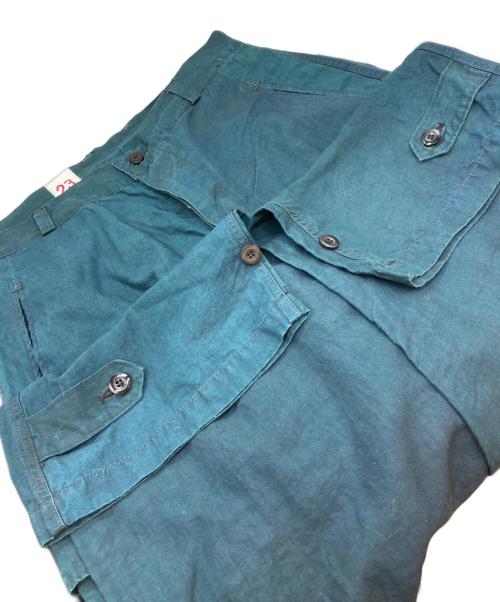 OUTIL（ウティ）OUTIL (ウティ) L'ECHOPPE (レショップ) 別注ブラックインディゴリネンM47カーゴパンツ グリーン サイズ:23 未使用品の古着・服飾アイテム