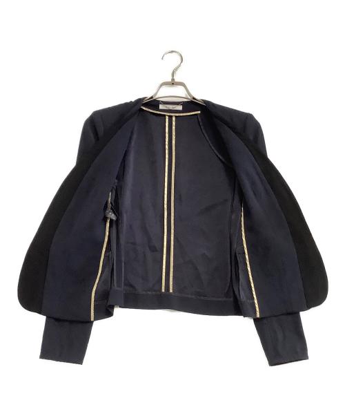 BEIGE（ベイジ）BEIGE (ベイジ) CINDY / ダブルカラージャケット ネイビー サイズ:4の古着・服飾アイテム