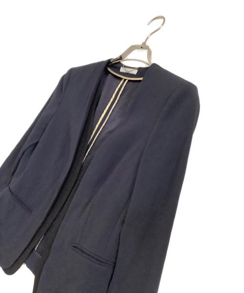 BEIGE（ベイジ）BEIGE (ベイジ) CINDY / ダブルカラージャケット ネイビー サイズ:4の古着・服飾アイテム