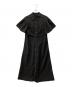 ADORE（アドーア）の古着「コットンナイロンギャザーケープシャツドレス」｜ブラック