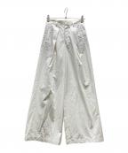 CABANキャバン）の古着「コットンツイル ワイドタックパンツ」｜ホワイト