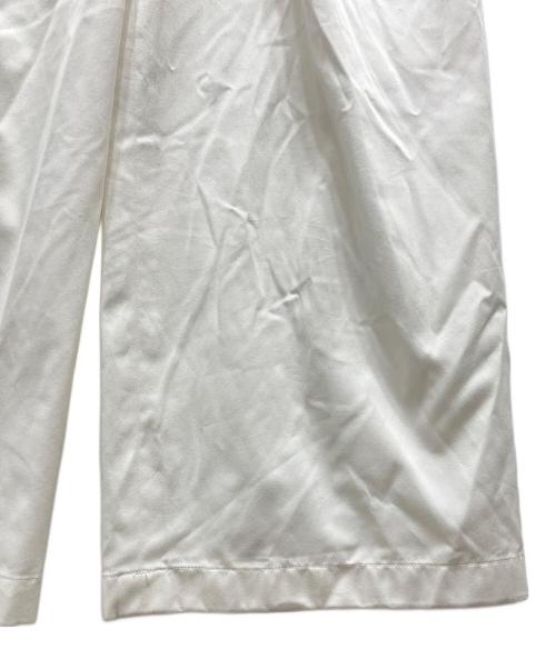 CABAN（キャバン）CABaN (キャバン) コットンツイル ワイドタックパンツ ホワイト サイズ:XSの古着・服飾アイテム