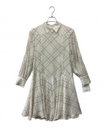 HANAE MORI×CELFORD（ハナエモリ×セルフォード）の古着「Aラインワンピース」｜ホワイト