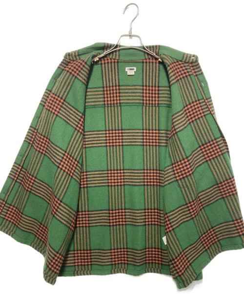 H BEAUTY&YOUTH（エイチ ビューティー&ユース）H BEAUTY&YOUTH (エイチ ビューティー&ユース) COTTON CASHMERE BIG CHECK SHORT SLEEVE SHIRT グリーン サイズ:UK36の古着・服飾アイテム