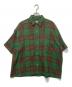 H BEAUTY&YOUTH（エイチ ビューティー&ユース）の古着「COTTON CASHMERE BIG CHECK SHORT SLEEVE SHIRT」｜グリーン