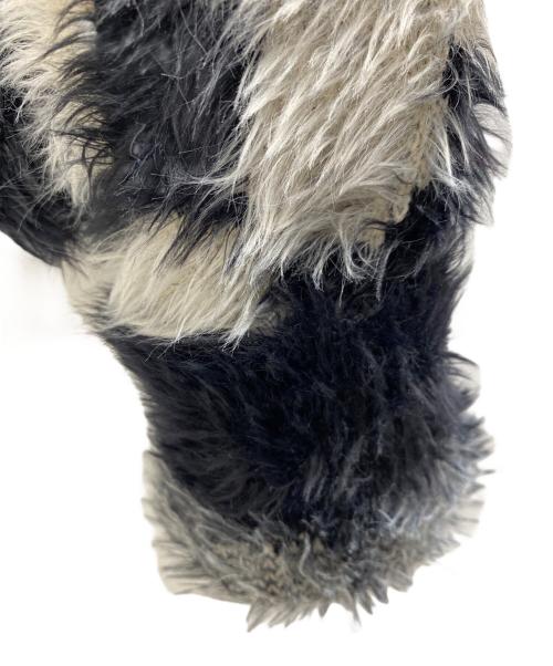 ARIES（アリーズ）ARIES (アリーズ) 総柄ニット ホワイト×ブラック サイズ:Mの古着・服飾アイテム