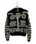 ARIES（アリーズ）の古着「総柄ニット」｜ホワイト×ブラック