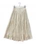 HER LIP TO（ハーリップトゥ）の古着「High-Waist Tiered Long Skirt」｜ベージュ