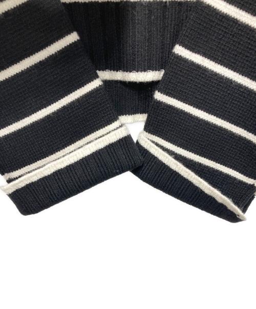 HER LIP TO（ハーリップトゥ）HER LIP TO (ハーリップトゥ) Striped Turtleneck Knit Pullover ブラック サイズ:freeの古着・服飾アイテム